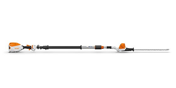 Stihl battery powered long-reach hedge trimmers