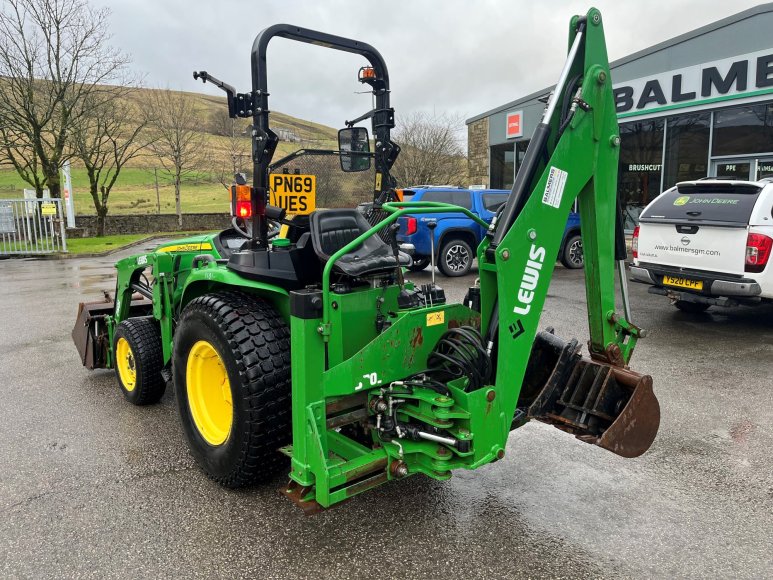 John Deere 3038E c/w Front & Backhoe Loader