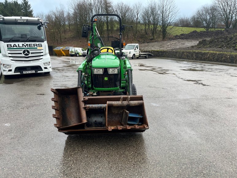 John Deere 3038E c/w Front & Backhoe Loader